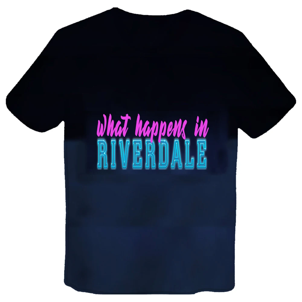 Cena 2019 Mr. Q niestandardowe Riverdale South Side wąż t shirty mężczyźni wokół szyi czarne koszulki Riverdale odzież Casual modne ciuchy