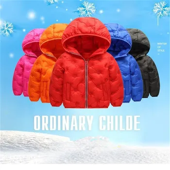 

Baby winter new children's down jacket boy girl cotton coat lightweight warm coat hooded cotton coat baby cotton jacket