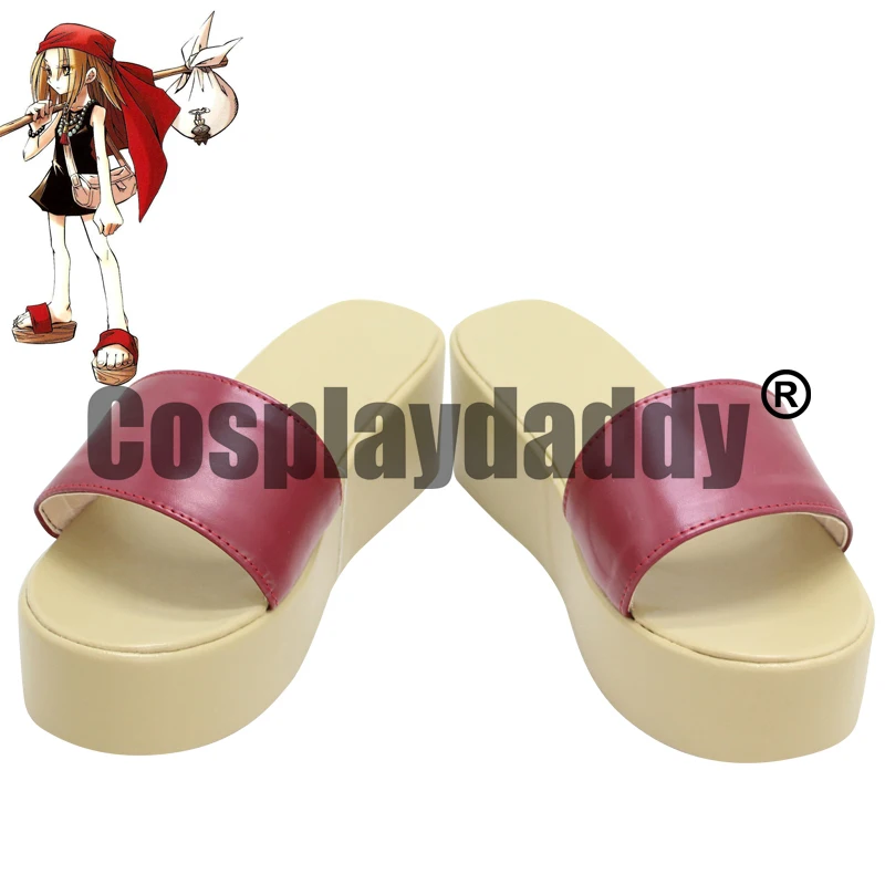 Shaman King Funbari Jewel Asakura Anna Kyoyama Anna Anime Manga Cosplay Platform Sandali Con Scivolo Scarpe X002