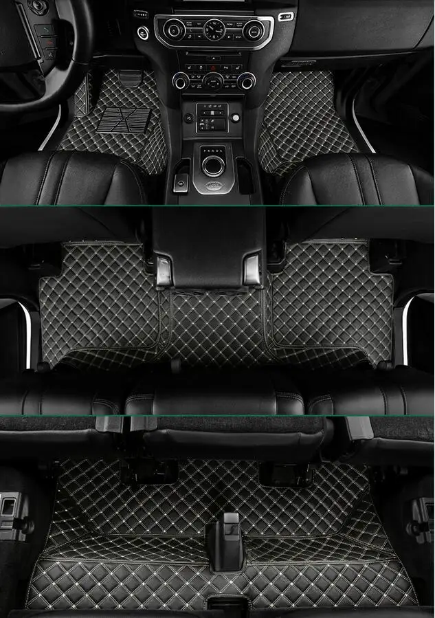 Автомобильный коврик для Land Rover Discovery 3 LR3 2003-2009, ножные коврики, высокое качество, кожа - Название цвета: 7 Seat