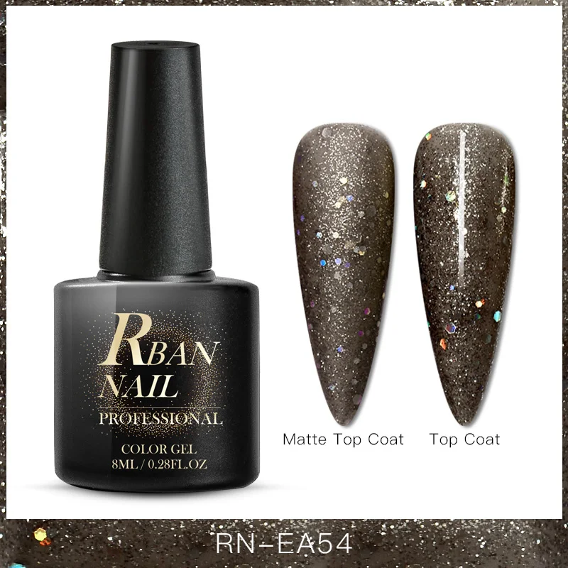 S07857 RBAN NAIL 8 мл цветной УФ-гель для ногтей матовое верхнее покрытие Гибридный гель для ногтей замачиваемый долговечный лак для ногтей гель лак Инструменты - Цвет: S07857