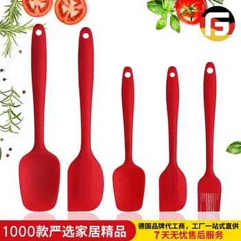 

Food Grade Silicone Spatula 5 Pieces of Butter Cake Spatula Brush Batter Stirring Blade Baking Tools FDA