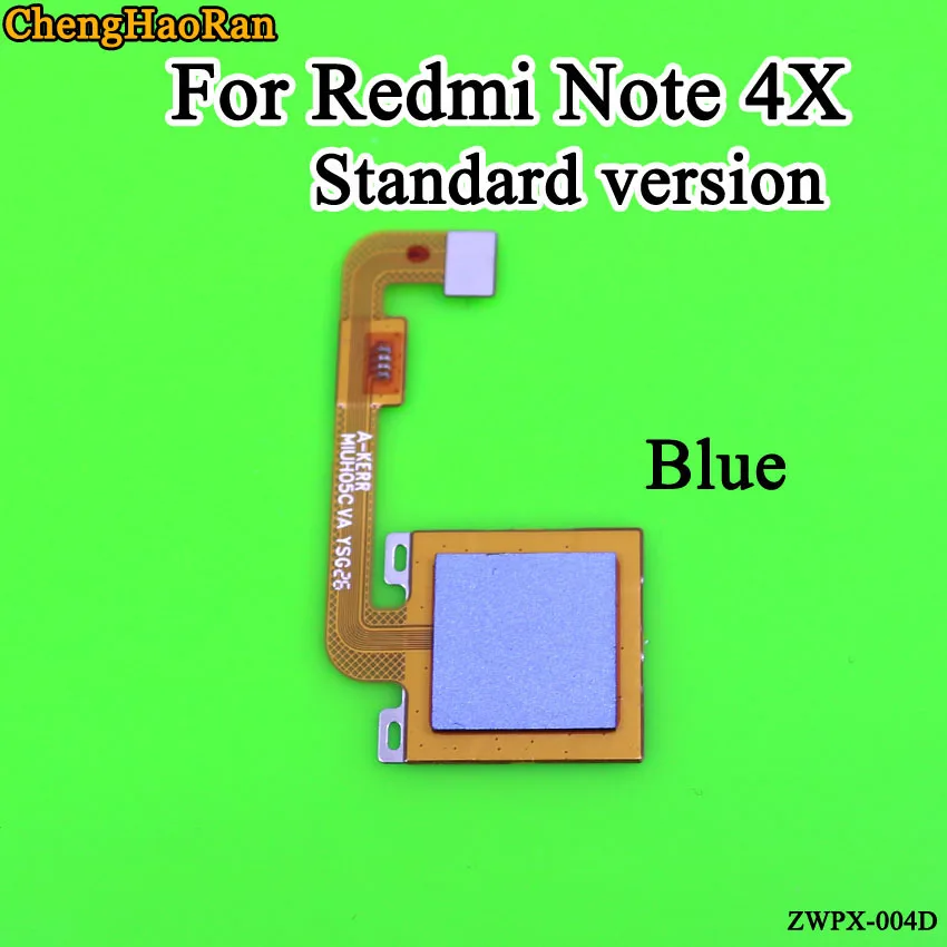 ChengHaoRan для Xiaomi Redmi Note 4x сканер отпечатков пальцев гибкий кабель Разъем для Xiaomi Redmi Note 4x 4 стандартная версия