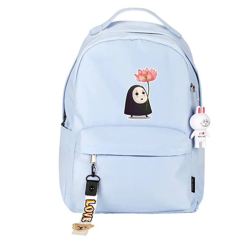 Унесенный призраками, школьный рюкзак с принтом без лица, Kawaii, рюкзак с японским аниме, рюкзак для книг, маленький женский рюкзак, рюкзак для путешествий - Цвет: GJL wlnhua