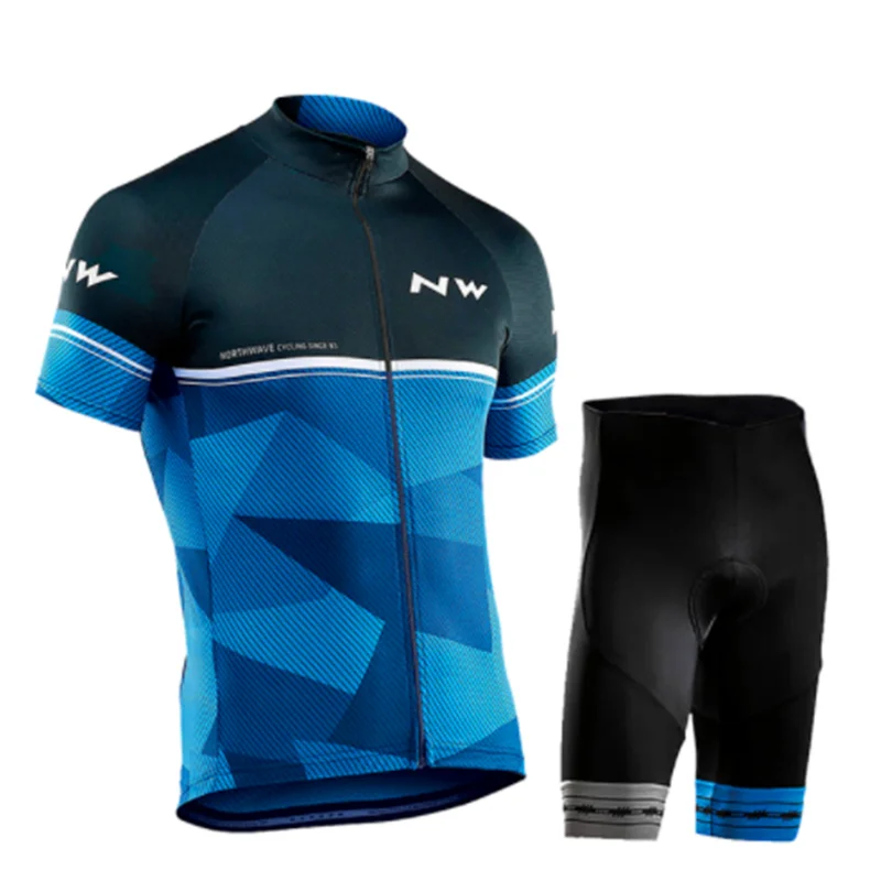 Cycling suit Pro Team Jersey набор Мужская велосипедная Одежда для верховой езды летняя форма с короткими рукавами велосипедные гонки на дорогах одежда Ropa Ciclismo Maillot - Цвет: Cycling suit