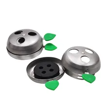Best Price Metal Material Charcoal Stove Green leaf shape handle Accessories Windproof Tobacoo Hookah Shisha Charcoal Holder