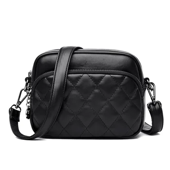 

Fashion Thread Small Flap Bags Ladies Casual Messenger Bags For Women Genuine Leather Handbags Shoulder CrossBody Bags Female