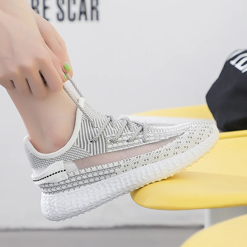 

2019 Autumn New Style Galaxy Coconut Shoes Mesh Stars Women's Trendy Shoes Summer Casual Breathable Sports Running Shoes