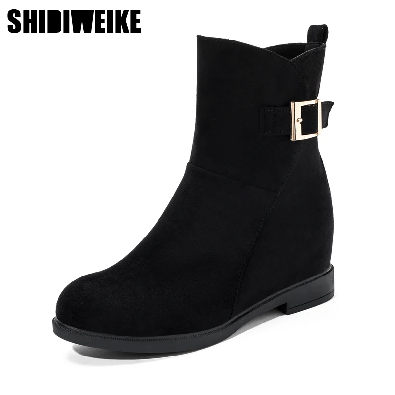 

2019 Women Warm Snow Ankle Boots Buckle Match snow boots Shoes Winter Boots Size 34-40 X327