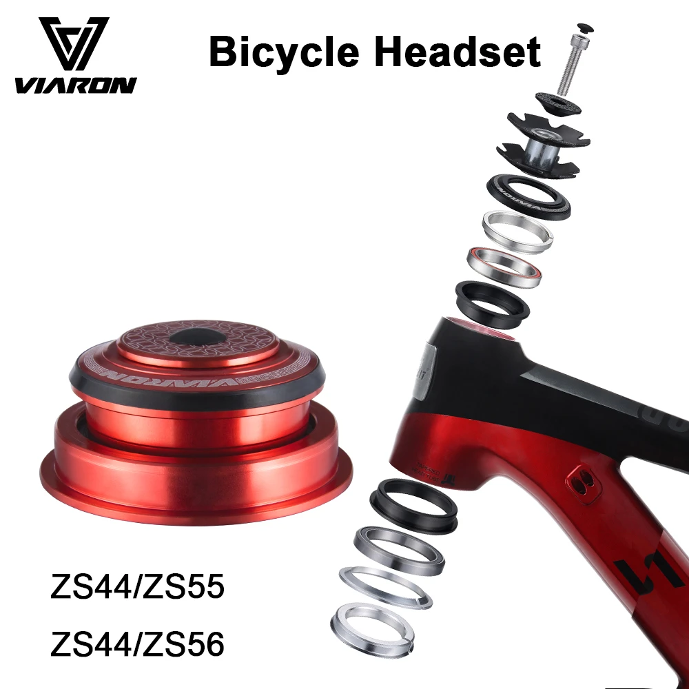 VIARON Threadless Bicycle Headset 4455ST/4456ST CNC 1 1/8" 1 1/2