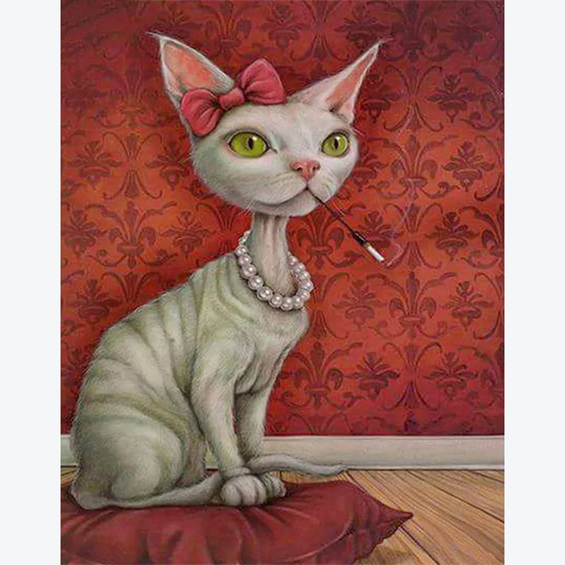

5D DIY Diamond Painting Cartoon Cats Animals Full Round Set Embroidery Crystal Mosaic Cross stitch Adults Art New Arrival Gifts