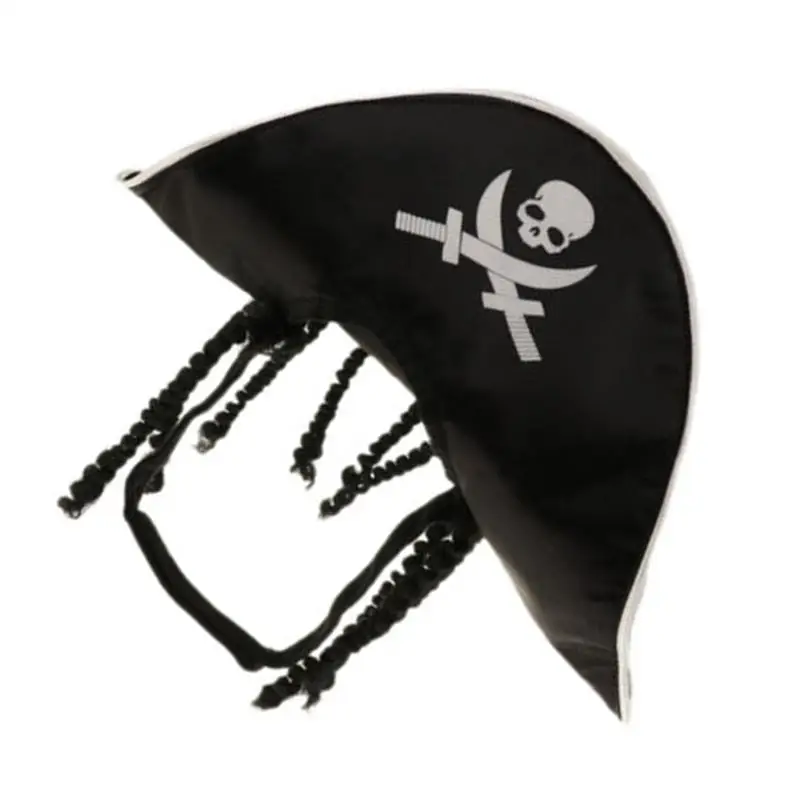 1pc Pet Pirate Hat Halloween Pirate Cap Hood For Dog Cat Pet Halloween Party Cosplay