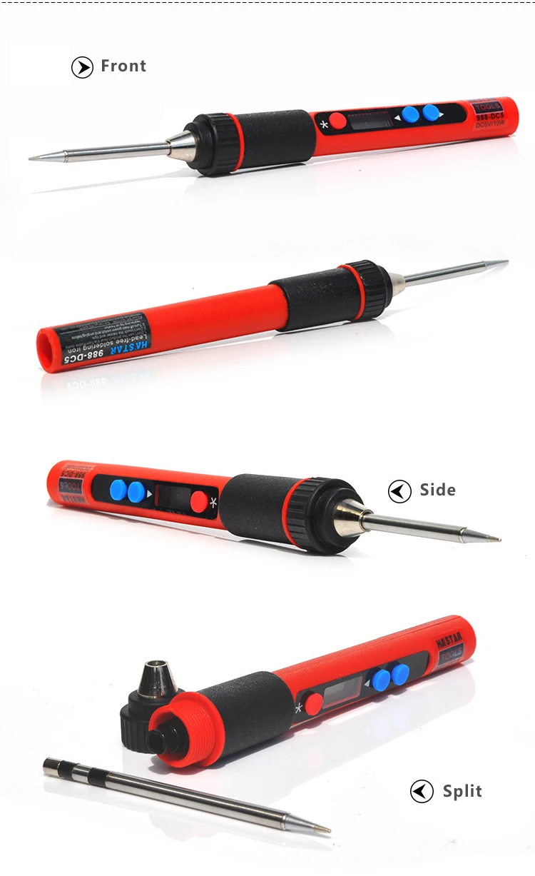 Portable USB Welding 5v Small Digital Display Electric Soldering Iron PX988U Home Handheld Electric Soldering Iron Pen hot stapler plastic welder