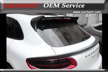 

Car-Styling Carbon Fiber Rear Trunk Spoiler 3 Pcs Fit For 2014-2016 Macan Rear Spoiler Wing