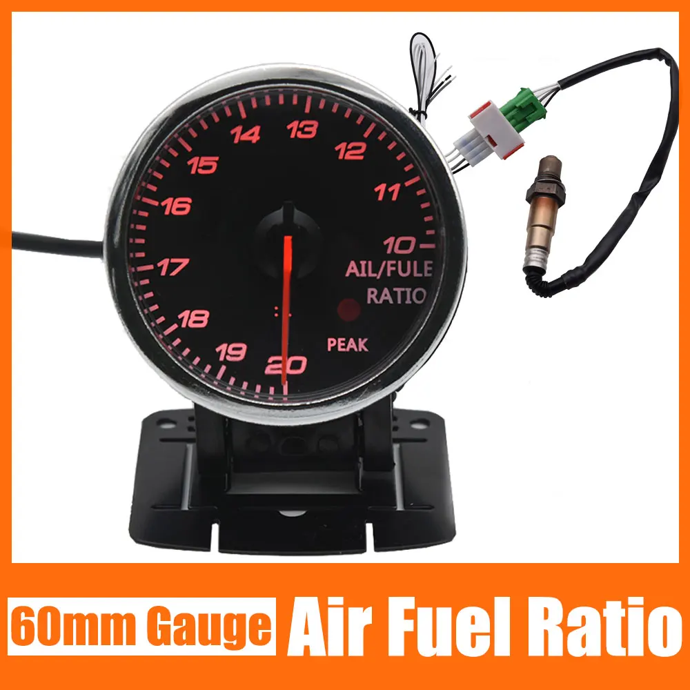 60mm Air Fuel Ratio Gauge Universal Digital Air Fuel Ratio Meter 1020