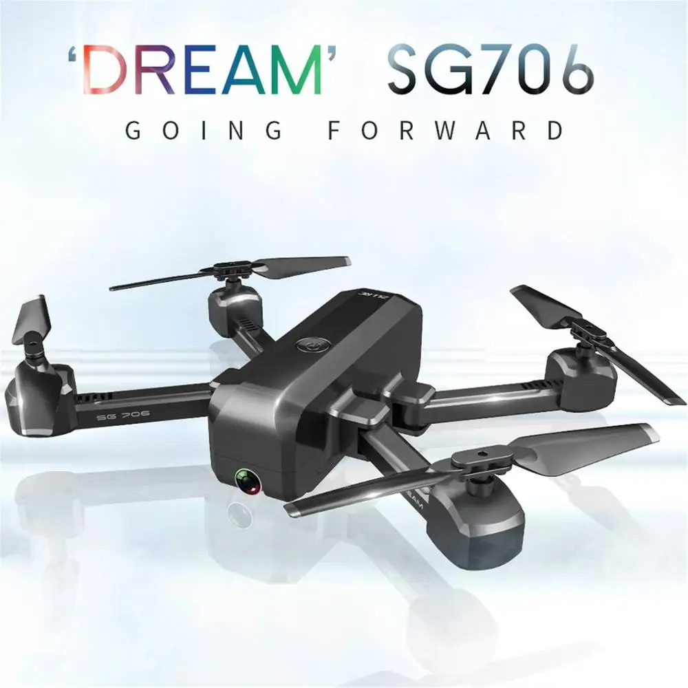 Новинка SG706 WiFi складной Радиоуправляемый Дрон 1080P HD Двойная камера оптический поток Смарт слежение за радиоуправляемым вертолетом самолет игрушки дистанционного управления