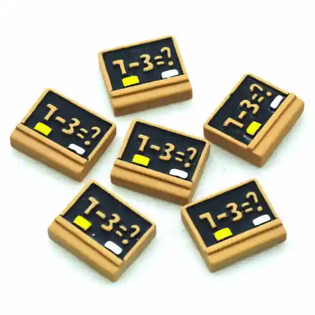 Resin Back to School Stationery Scrapbook Embellishments Miniatures|School Party Decoration Crafts|Back to School Gifts Black Board-10PCS
