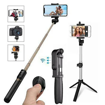 

4 In 1 Wireless Bluetooth Selfie Stick with Remote Control for iPhone Samsung Huawei NC99