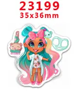 30 шт мультфильм персонаж плоское украшение из смолы PR 23196 - Цвет: 23199