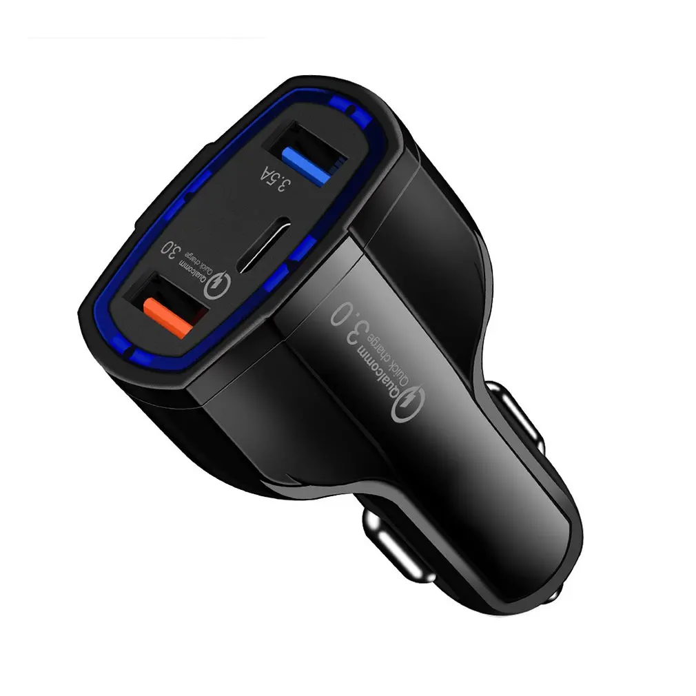 Автомобильное зарядное устройство USB/type-c, новинка, двойной Usb, быстрая зарядка, type-c, автомобильное зарядное устройство для мобильного телефона, автомобильное зарядное устройство Qc3.0, быстрое зарядное устройство, новинка