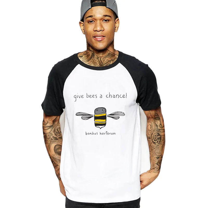 Give me a chance Honey Bees/мужские футболки оптом xxl 2020 модные 3d Забавные брендовая уличная