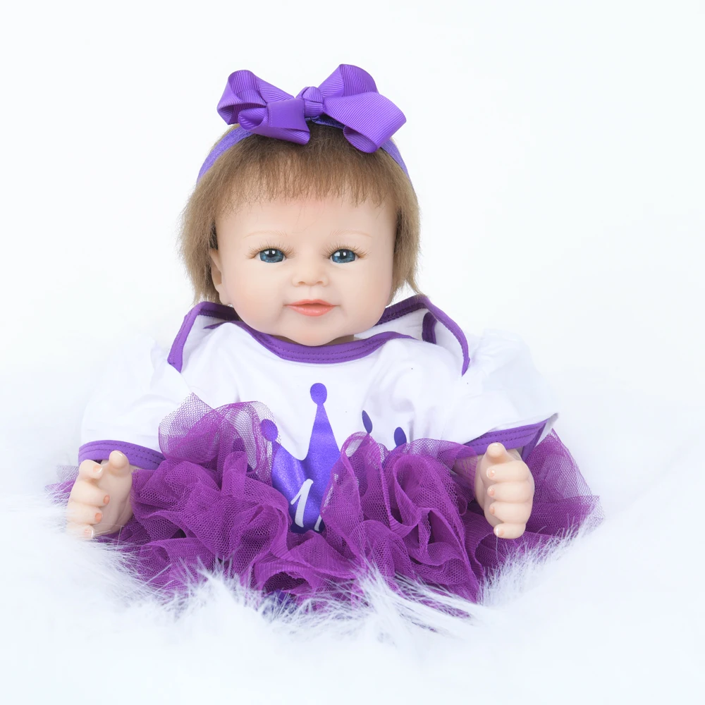48 см Bebe Reborn Мягкие силиконовые реалистичные игрушки для детей Детские Силиконовые куклы Menina Дети День рождения Рождественский подарок кукла для детей