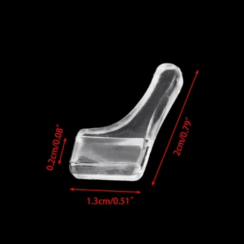 

10 Pairs Transparent Ear Hooks Glasses Leg Non Slip PVC Holder Temple Tip Soft LX9E