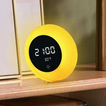 

3D LED Digital Table Clock Alarm Mirror desktop Hollow Wall Clock Modern Design Nightlight Wall Watch Home Living Decorations