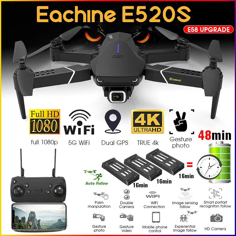 Drone Eachine E520s Pro Gps Rc Drone Eachine E5205 Eachine E520s