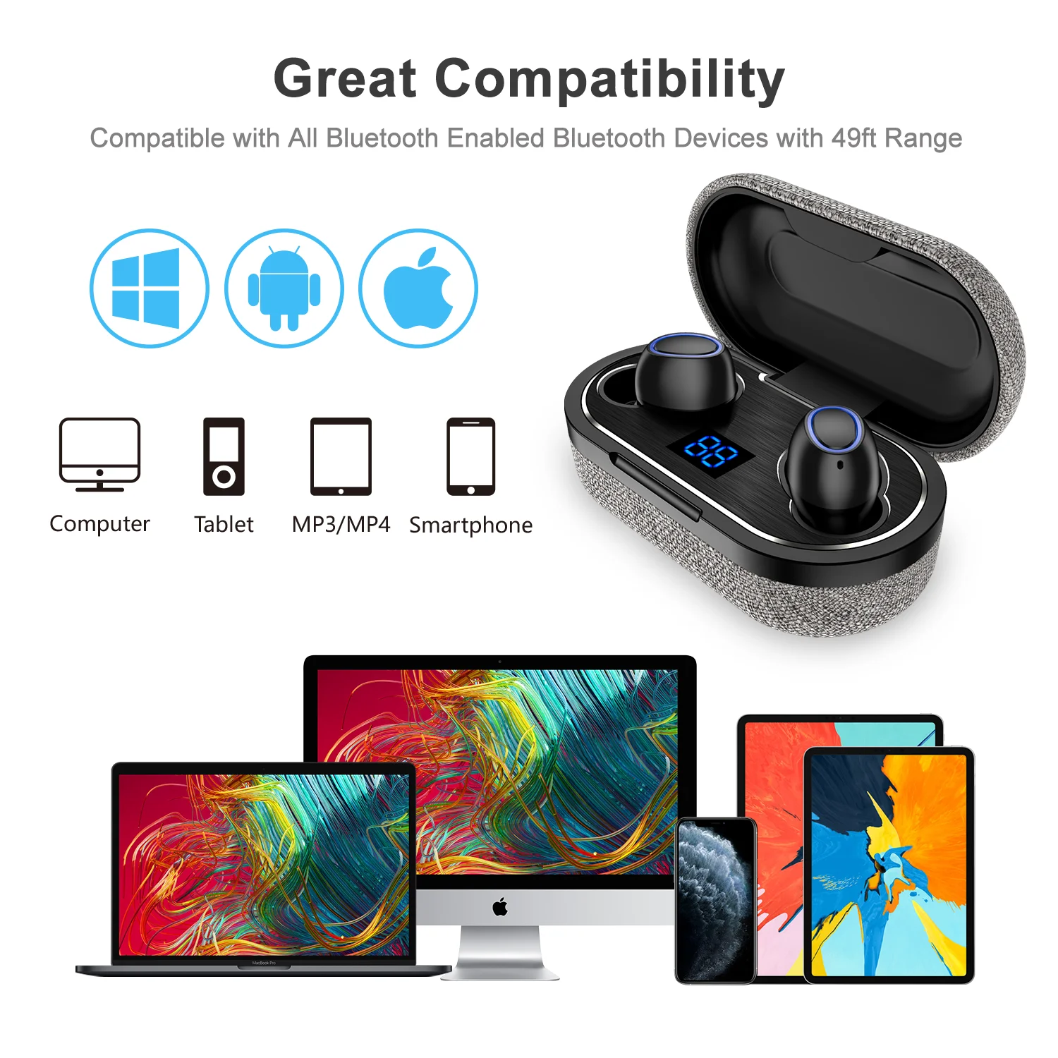 BingoFit беспроводные наушники для мобильного телефона Bluetooth гарнитуры Магнитный микрофон Многофункциональный Спорт стерео для IOS Android