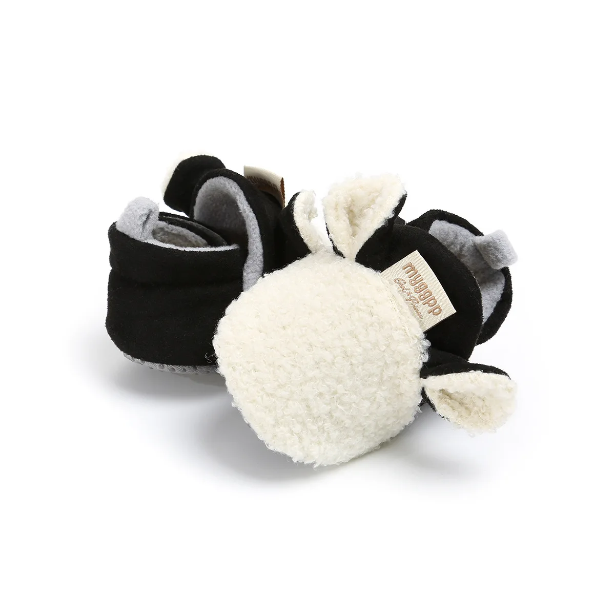 Теплые зимние пинетки детские носки обувь для мальчиков и девочек с овечьими ушками ползунки для малышей хлопковые мягкие Нескользящие младенческие новорожденных пинетки