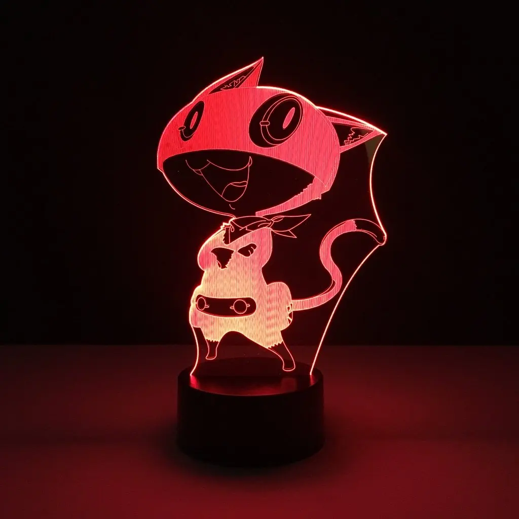 Классный светодиодный ночной Светильник для мальчиков Morgana Game Persona 5 ночной Светильник для детей подарок на день рождения лучший дропшиппинг Usb Led ночник 3d