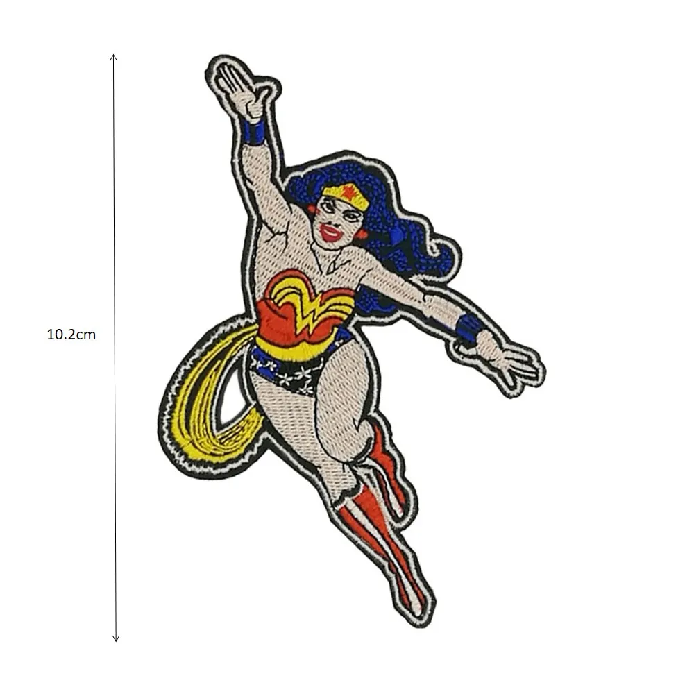 Чудо-Женщина W щит логотип Бэтмен патчи Диана Amazon принцесса DC COMICSbadge Костюмные принадлежности - Цвет: Многоцветный