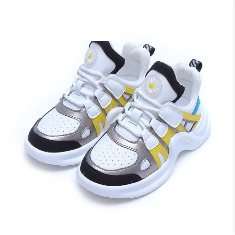 

New Spring/Autumn Casual Shoes Children Student Sneakers Boys Girls Breathable Sports Flats Kids Single Shoes Baby Toddler 04