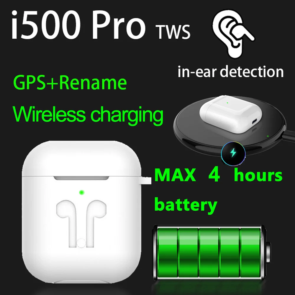 

Original i500 Pro TWS 1:1 In-ear Blutooth Earphone Mini Wireless Sport Headsets Headphones Stereo Earbuds elari PK Aire 2 3