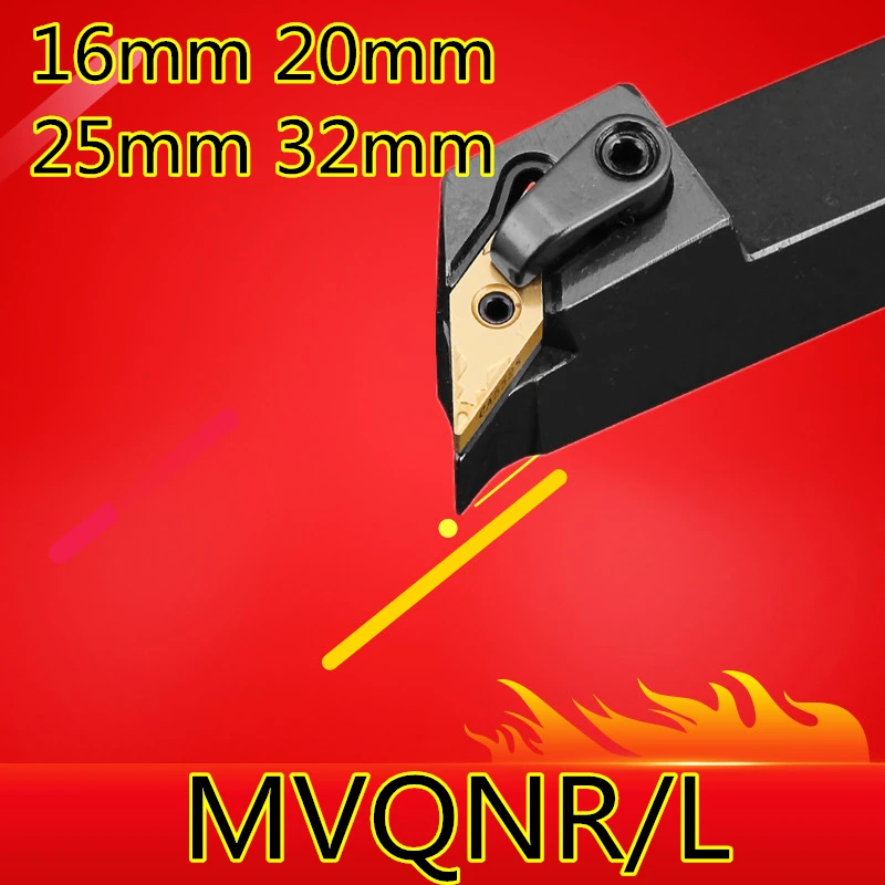 

1PCS MVQNR1616H16 MVQNR2020K16 MVQNR2525M16 MVQNR3232P16 MVQNL1616H16 CNC Lathe Cutting Tools External Turning Tool Holder