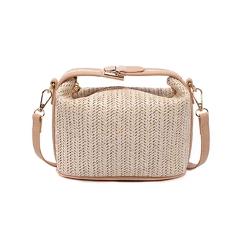 

Summer New Style Straw Women Handbag Casual Female Shoulderbag Casual Purses Chain Bag Female Clutch Bag Crossbody Bag