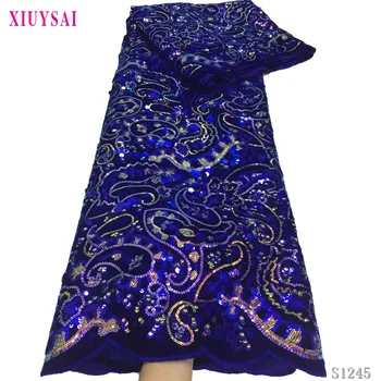 

2020 New Arrived Velvet Tulle Fabric Lace French Tulle Lace Fabric African Lace Fabric High Quality Velvet 5yd Free Shipping