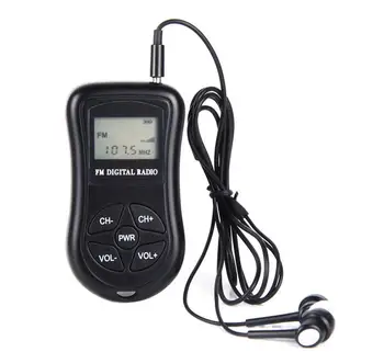 

dawupine FM mini small audio foreign trade portable portable radio DSP Digital Display Receiver Mini Radio Conference Receiver