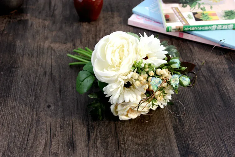 Gerbera искусственный цветочный реквизит для свадьбы, искусственные цветы для украшения дома, гостиной, 1 комплект из 3 предметов