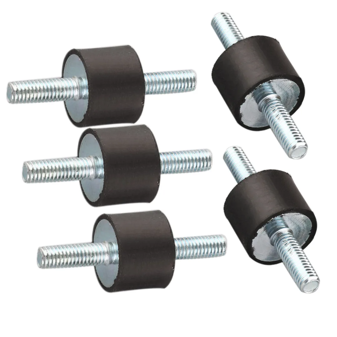 DWZ 5pcs New 15*20mm  M6 Anti Vibration Rubber Mounts Isolators Bobbins Silentblock