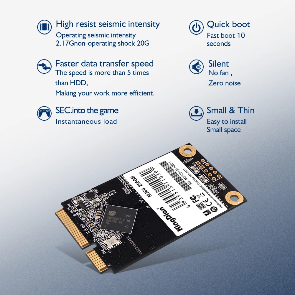 KingDian mSATA SSD 32 Гб 60 ГБ 120 240 480 1 ТБ Внутренний твердотельный накопитель для ноутбука