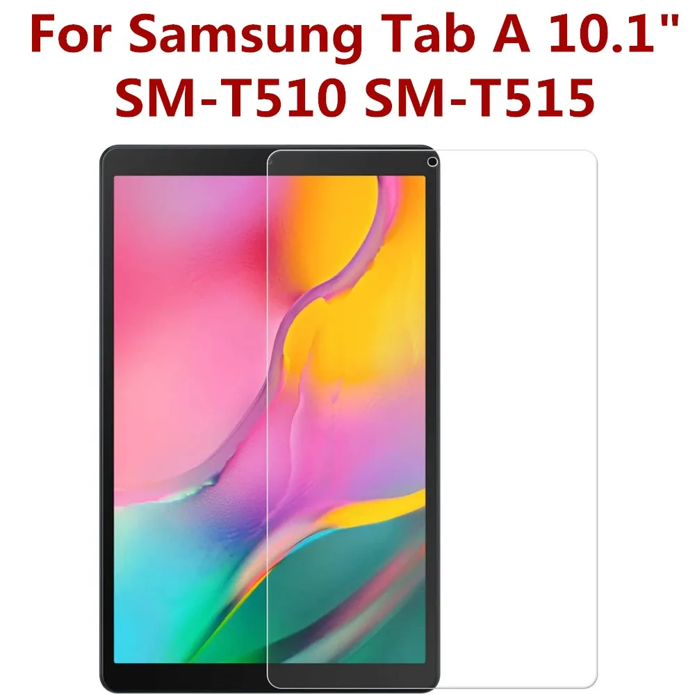 9H Tempered Glass Screen Protector for Samsung Galaxy Tab A 10.1 inch 2019 T510 T515 Anti Scratch Bubble Free HD Protective film 