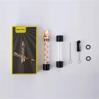

Spiral Pipe New Pipe Glass Twisty Blunt Dry HERB Atomizer Cigarette Box Lighter Glass Tips Ring Cigarette Holder
