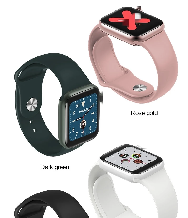 40 мм стальной ремешок W58 Смарт часы Полный сенсорный сердечный ритм фитнес-браслет Bluetooth кровяное давление смарт-браслет IOS Android телефон