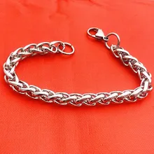 Модный браслет из цепочки 316L браслет из нержавеющей стали 3 мм 4 мм 5 мм 6 мм 7 мм 8 мм браслет для мужчин и женщин