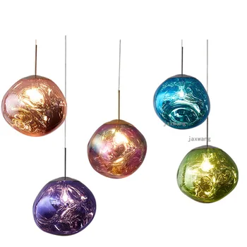 

Modern Melt Lava Loft Chandeliers Nordic Glass LED Pendant Lamp Lights Living Room Hanging Lamps Cafe Light Decoration