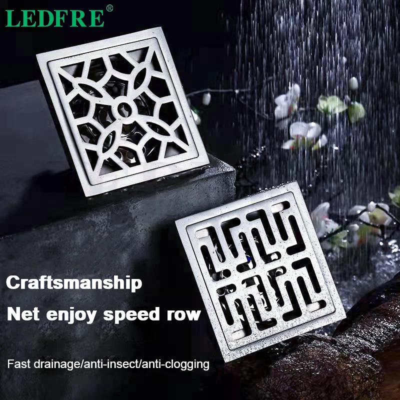 LEDFRE душевой трап слив для кабины душа под плитку решетка раковины линейный ванны