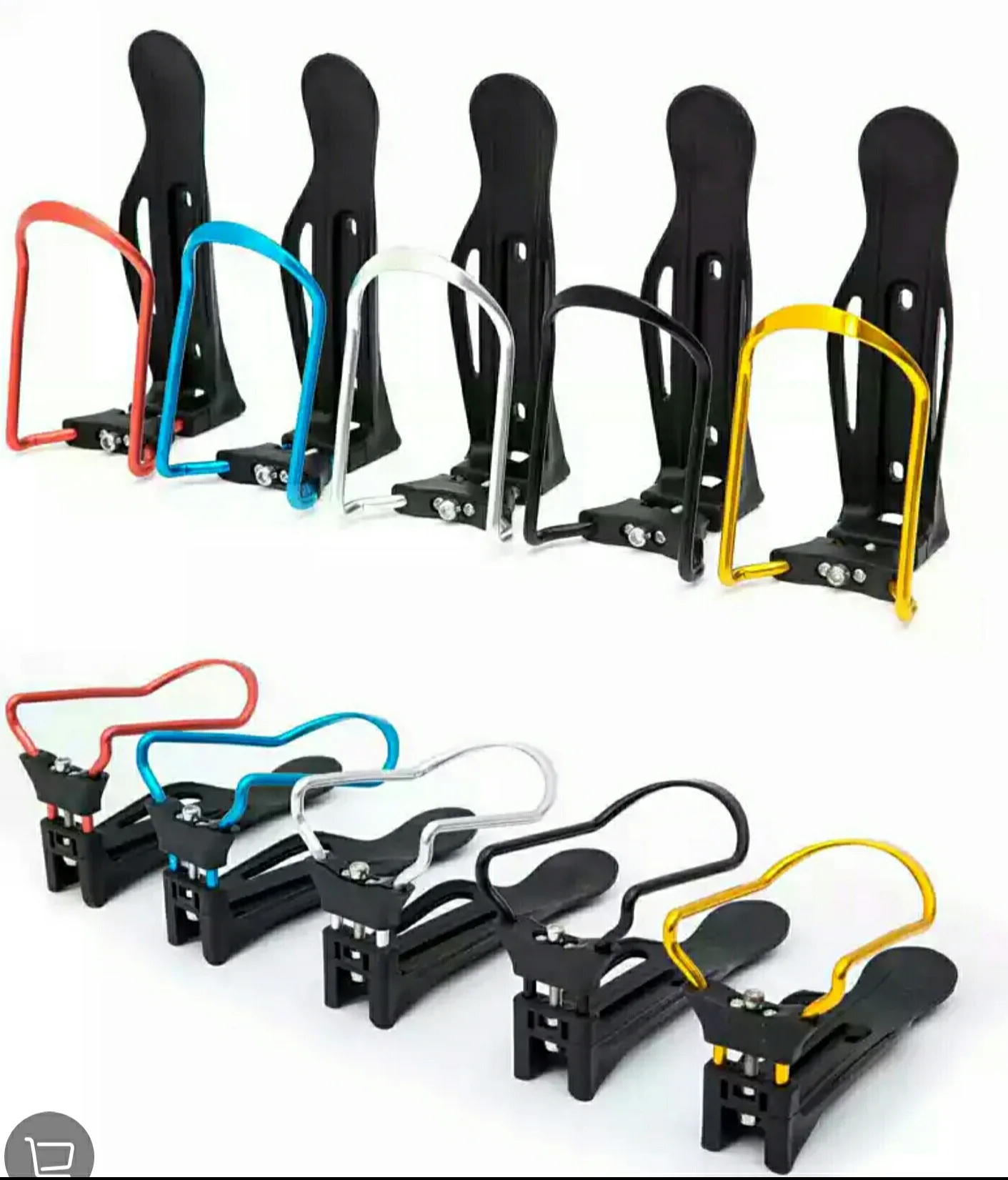 Aluminium Alloy Adjustable Water Bottle Holder Bicycle Fittings Mountain Bike Water Bottle Holder Riding Supplies
