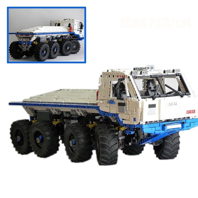 moc27092 Tatra T813 8x8 PROFA инженерный автомобиль трактор игрушка самосвал Модель классическая игрушка автомобиль детские игрушки инженерный автомобиль - Цвет: moc-27092 a